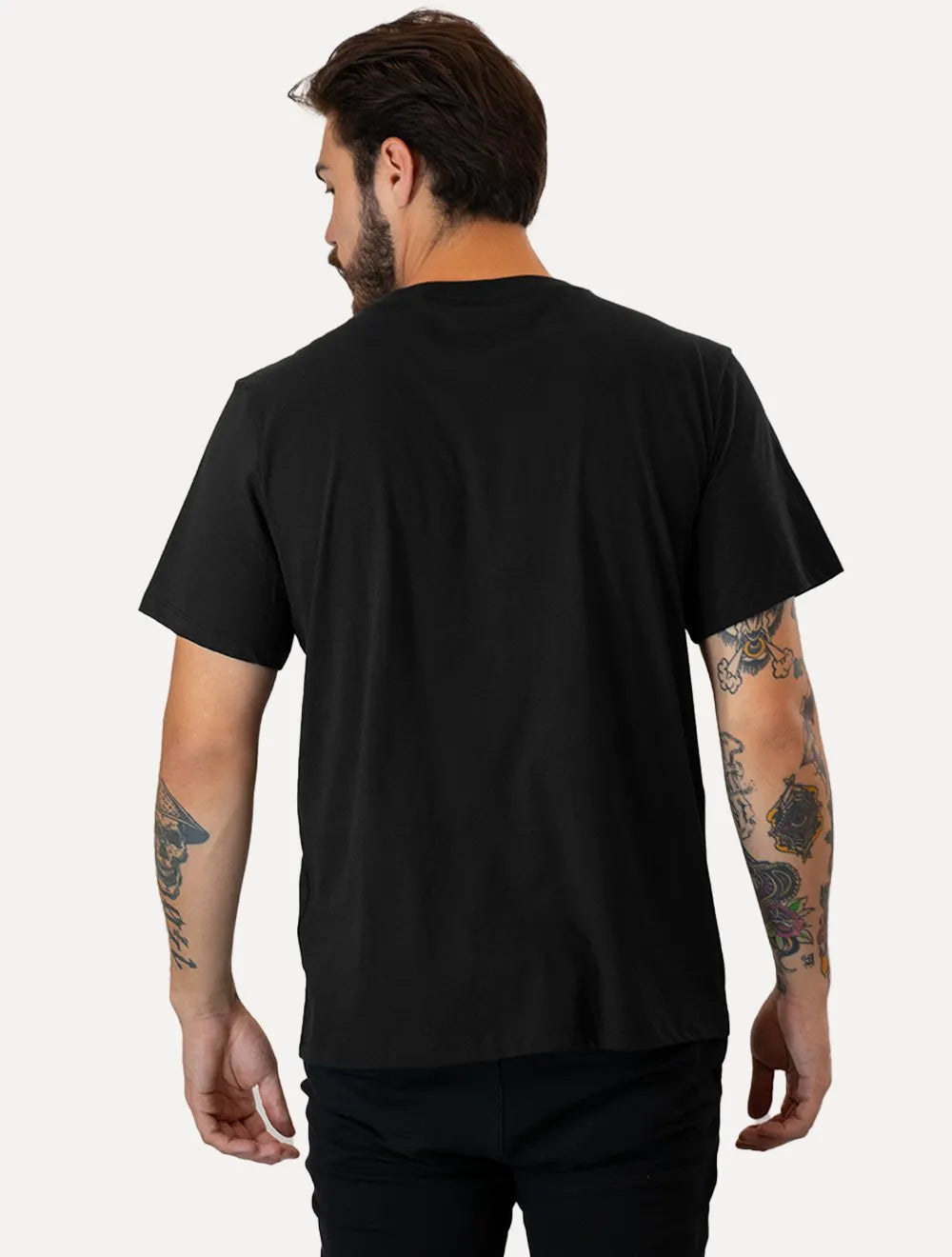 Camiseta Ellus Masculina Cotton Fine Timeless Classic Preta