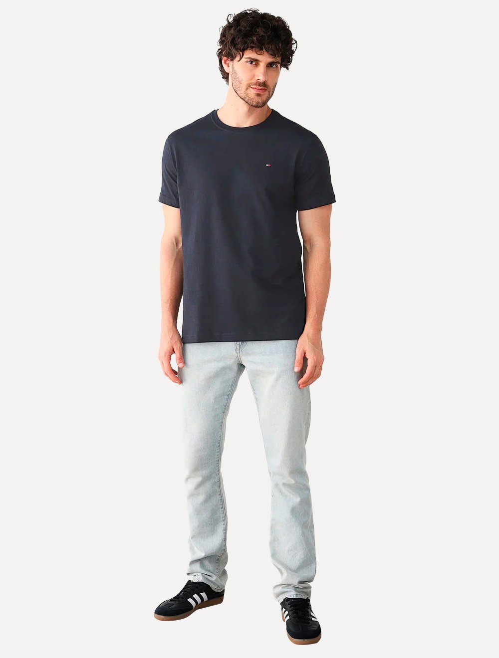 Camiseta Tommy Hilfiger Essential Cotton Tee Azul Marinho
