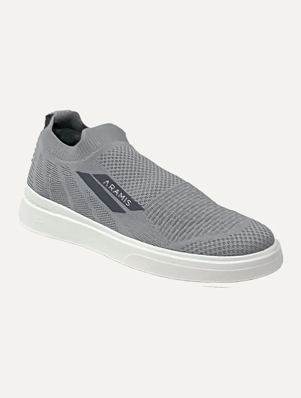 Tênis Aramis Masculino Slip On Journey K-nit Tan Cinza