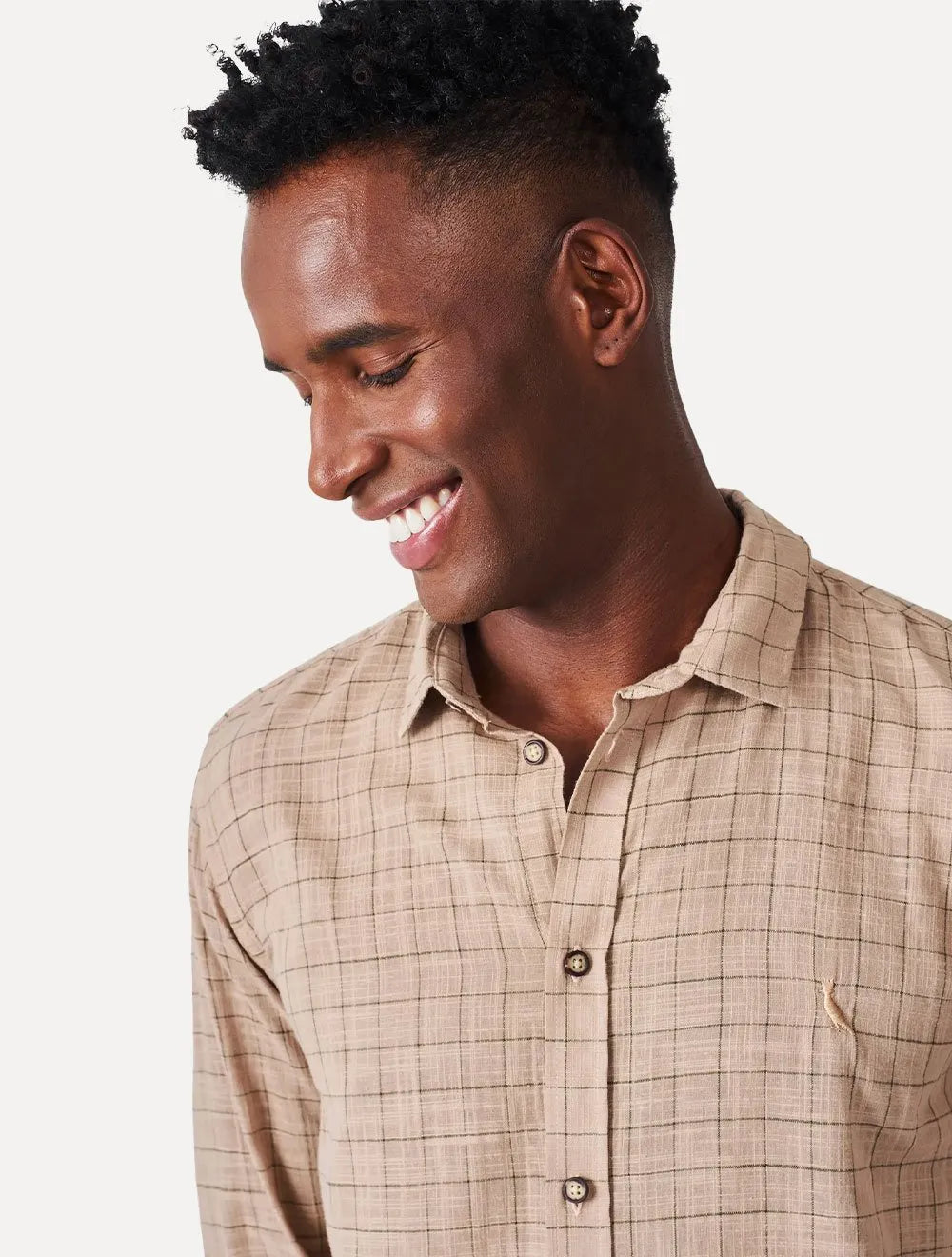 Camisa Reserva Masculina Flanela Xadrez Athletic Camp Cáqui