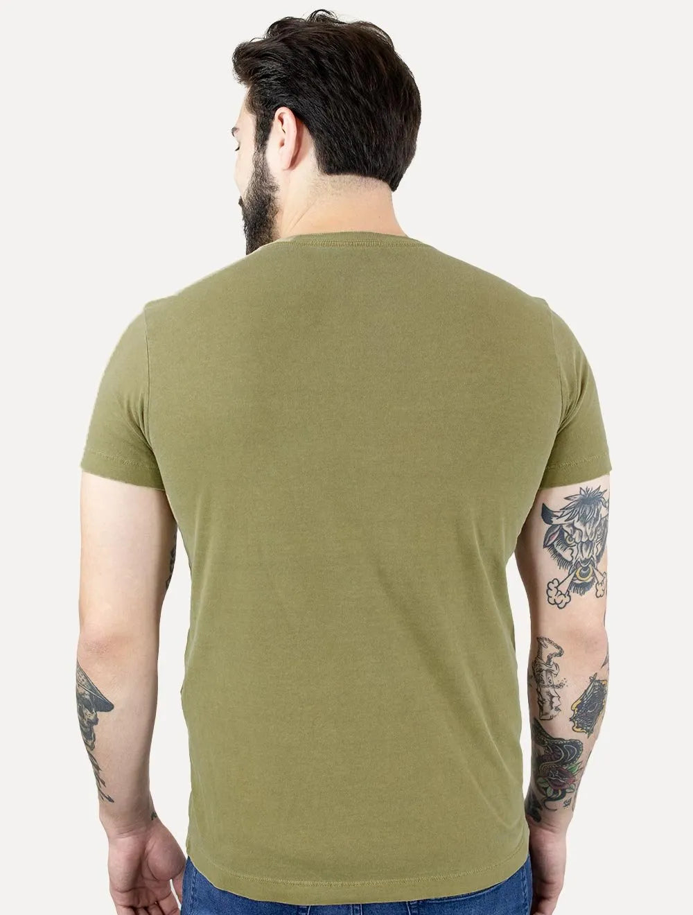 Camiseta Osklen Masculina Slim Stone Tridente Classico Marrom