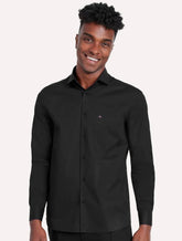 Camisa Aramis Masculina Regular Tricoline Stretch Pocket Preta