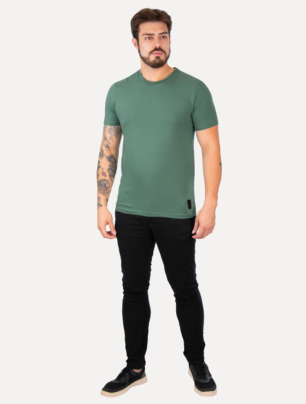 Camiseta Original Penguin Masculina Slim Estampa Silk Verde