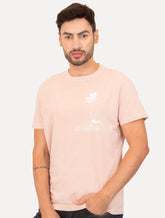 Camiseta Osklen Masculina Regular Stone Rio Postcard Rosa Claro