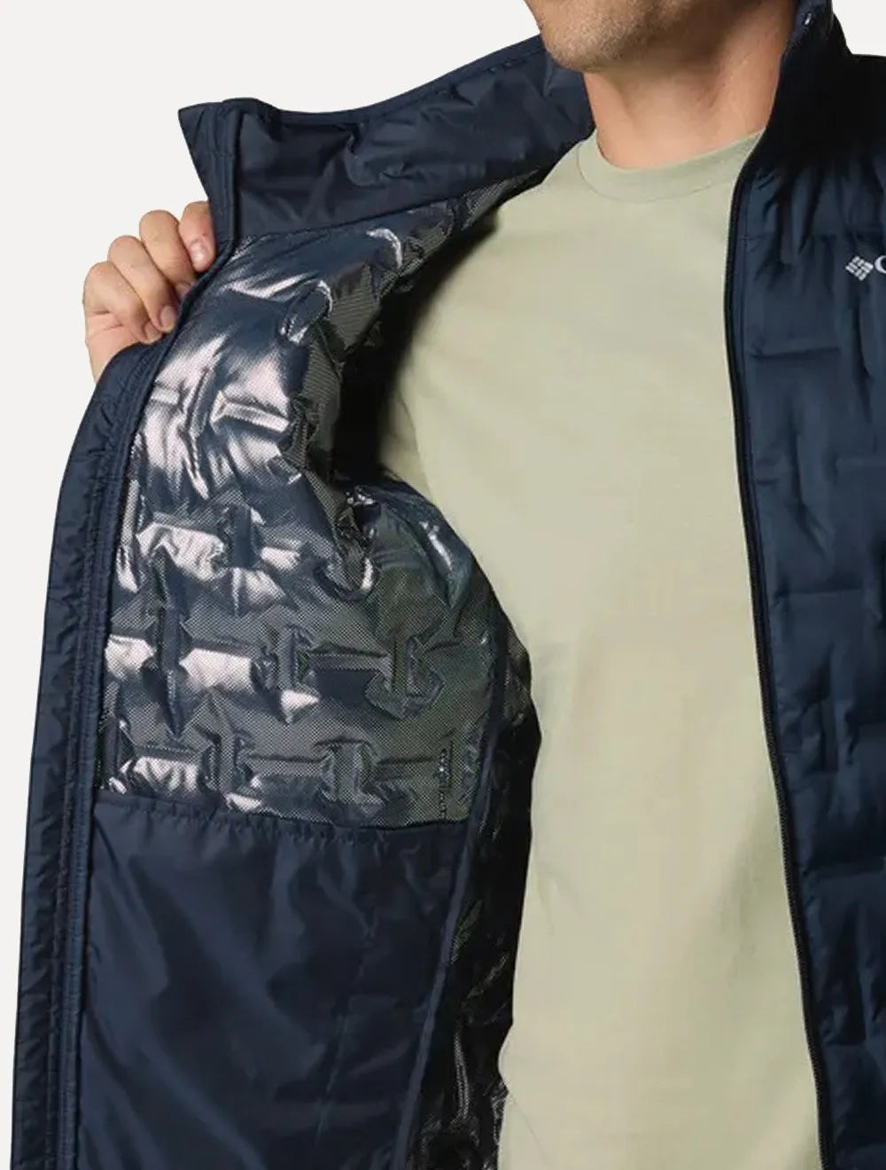 Jaqueta Columbia Masculina Delta Ridge II Down Sem Capuz Azul Marinho