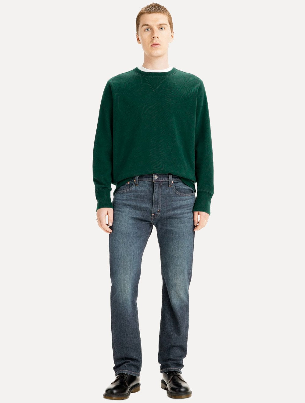 Calça Levis Jeans 505 Regular Eco Ease Stoned Azul Escuro