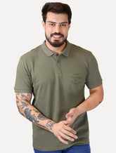 Polo Guess Masculina Piquet 1981 Bordado Verde