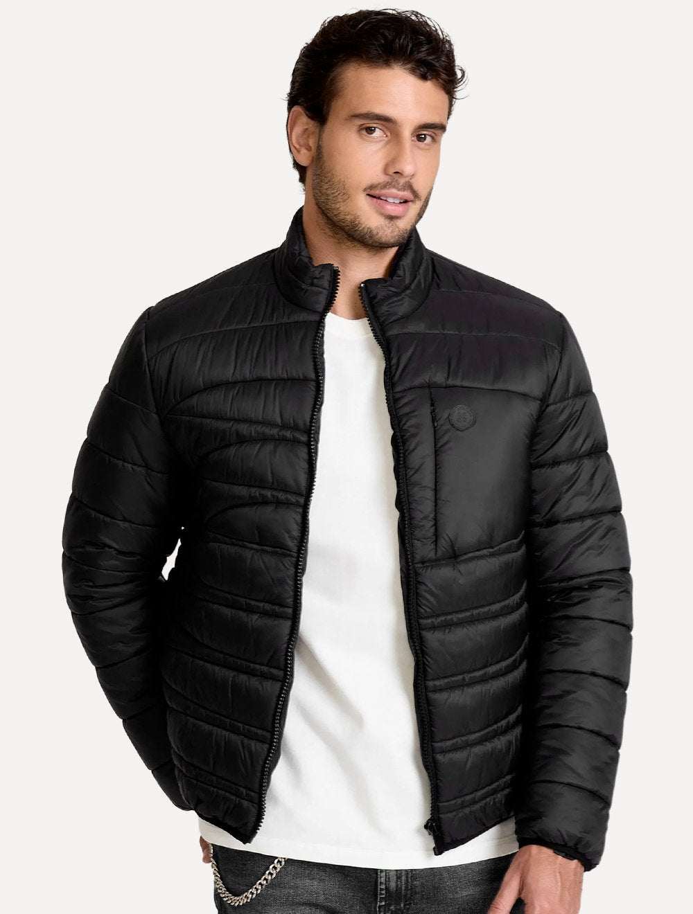 Jaqueta John John Masculina Levan Black Preta
