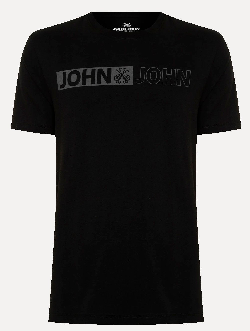 Camiseta John John Masculina Regular Fit On And Off Preta
