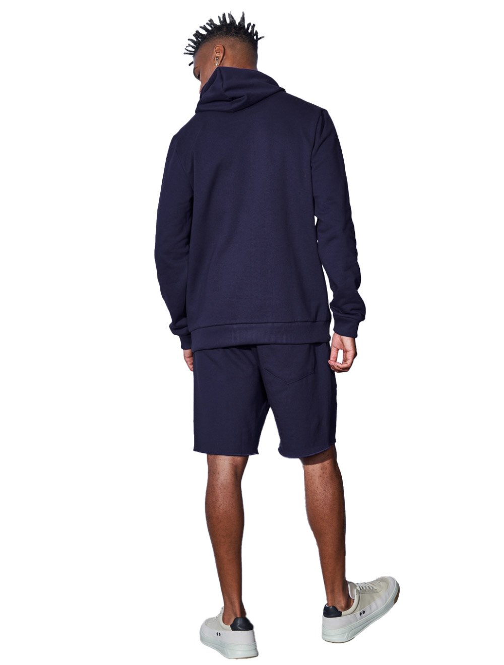Bermuda Colcci Moletom Masculina Devices Basic Azul Marinho