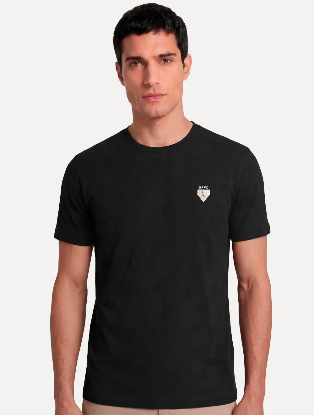 Camiseta Reserva Masculina SPFC Chest Minimalist Preta