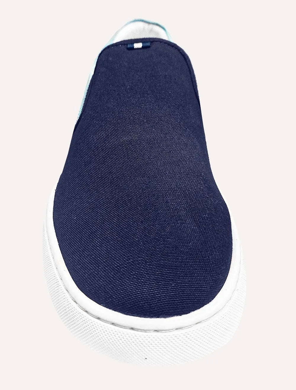 Tênis Nautica Masculino Slip On Lona Azul Marinho/Turquesa