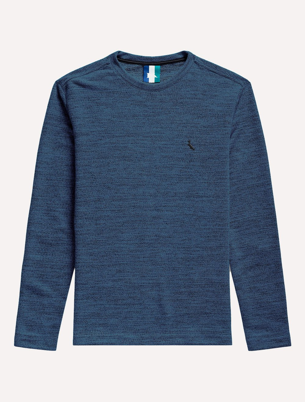 Casaco Reserva Masculino Moletinho Hoodie Capuz Logo Azul Mescla