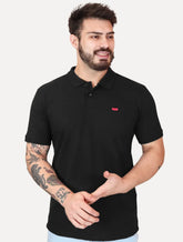 Polo Levis Masculina Housemark New Logo Flag Preta