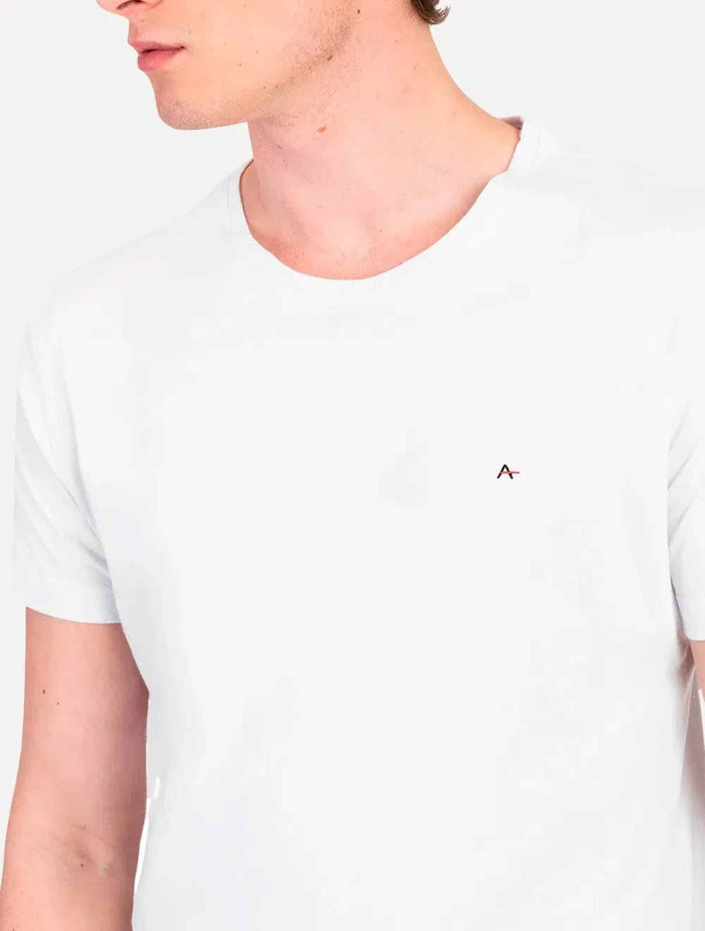 Camiseta Aramis Masculina Crewneck Basic Lisa Branca
