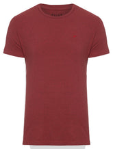 Camiseta Ellus Masculina Cotton Fine Classic Logo Mescla Vermelha
