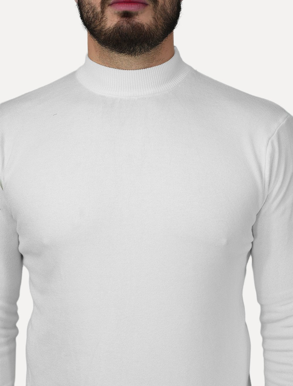 Suéter Dixen Masculino Tricot Basic Crewneck Off White