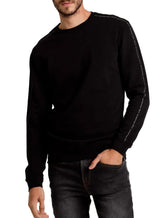 Moletom Replay Masculino Crewneck In Line Preto