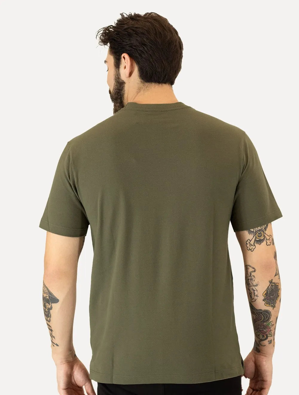 Camiseta Aramis Masculina Regular Piquet Classica Verde Médio