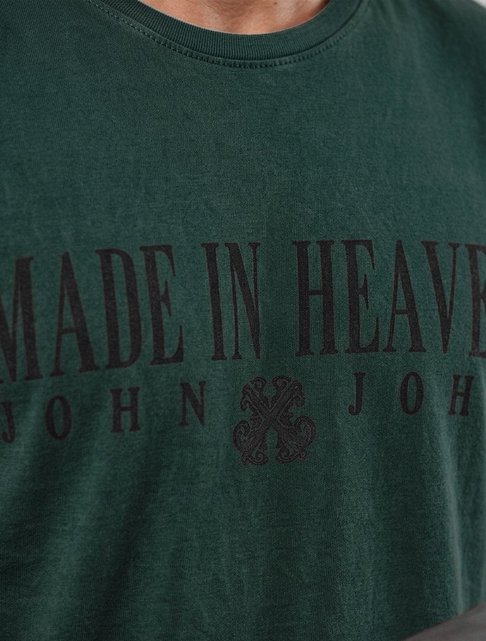 Camiseta John John Masculina Regular Matchpoint Verde Escuro