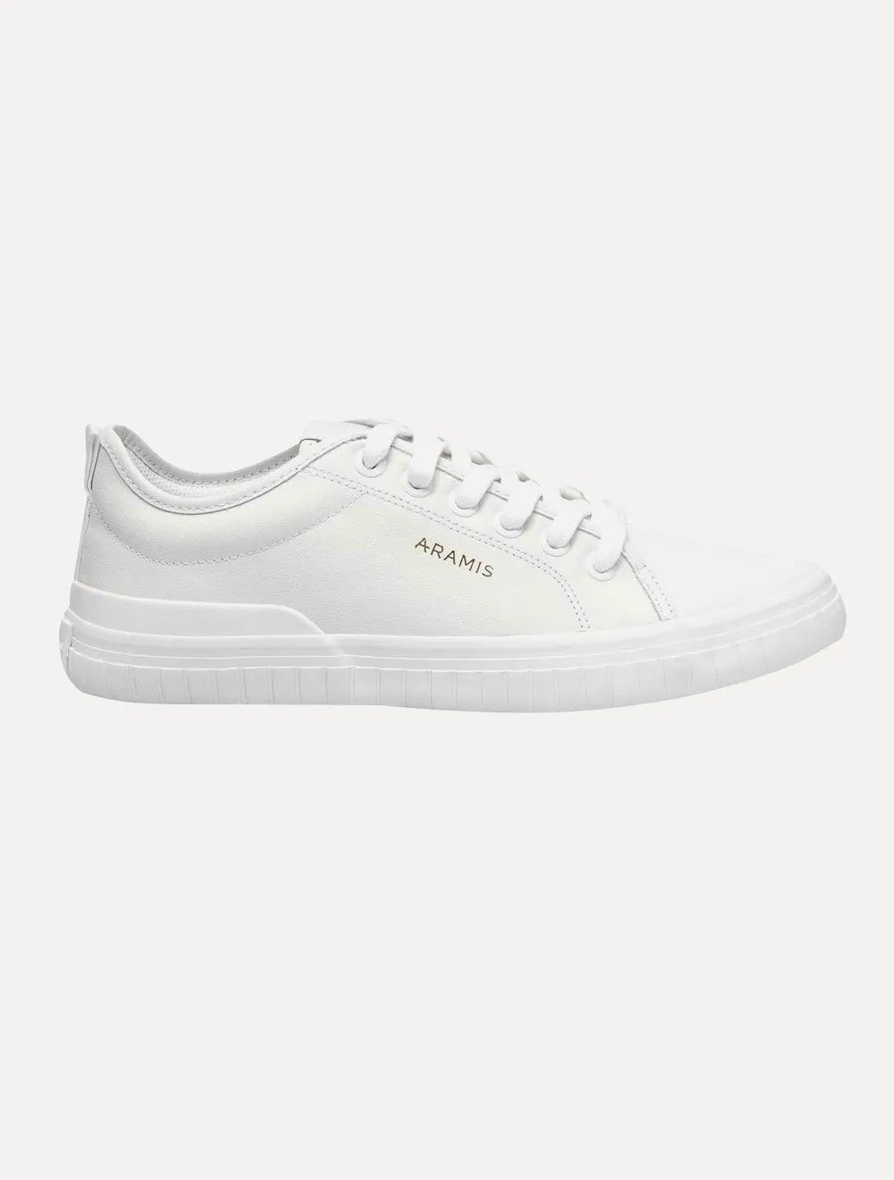 Tênis Aramis Masculino Couro Recortes Deep Leather Off-White