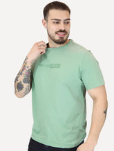 Camiseta Von der Volke Masculina Origineel Lettering Verde Claro