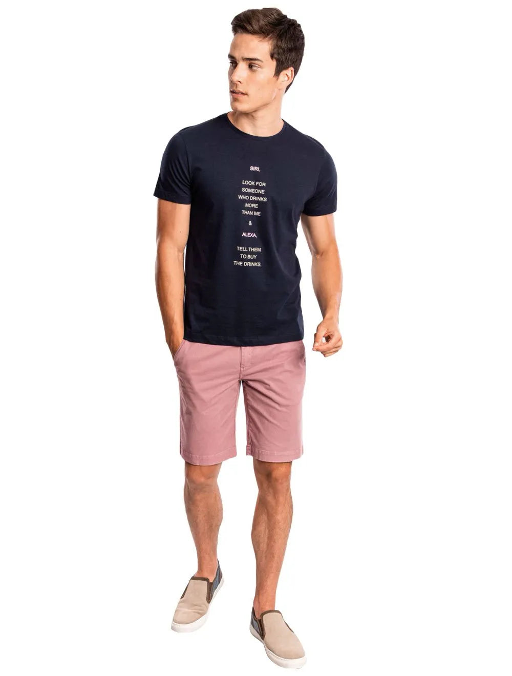 Camiseta Sergio K Masculina Alexasiri Azul Marinho