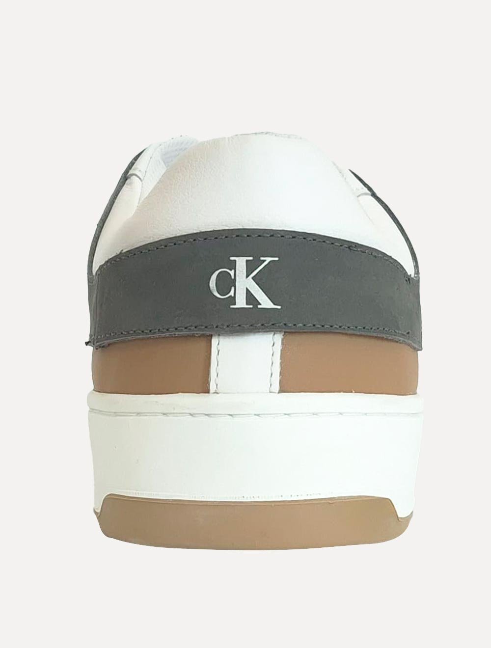 Tênis Calvin Klein Jeans Masculino Baixo Palito Layers Bicolor Branco