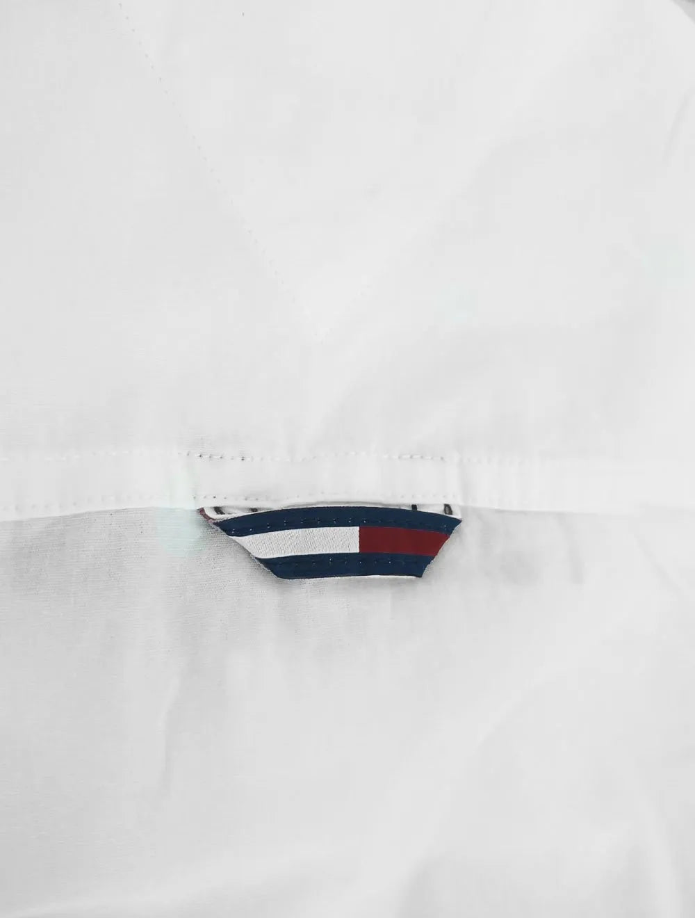 Camisa Tommy Jeans Masculina Slim Fit Original Branca