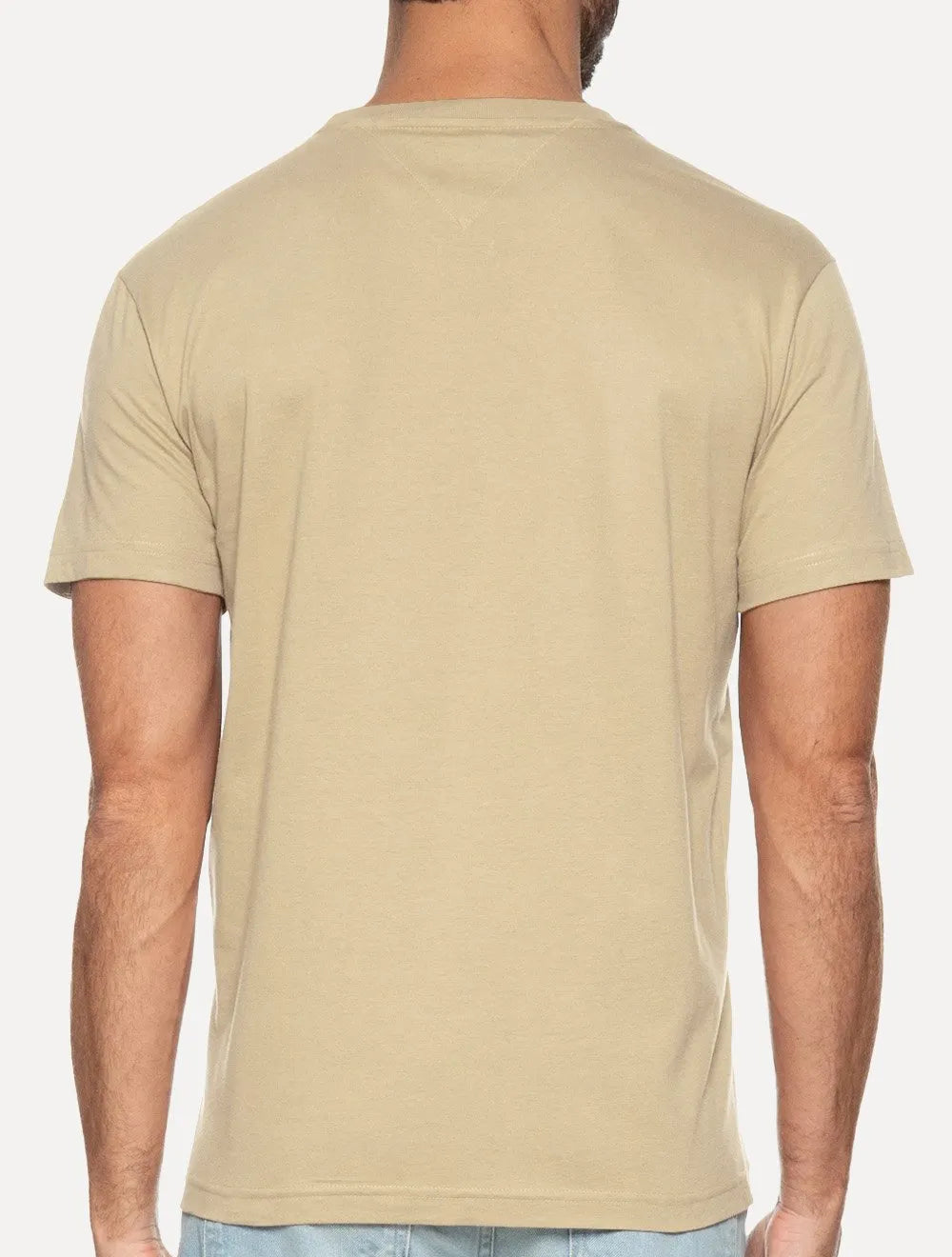 Camiseta Tommy Hilfiger Masculina Light Core Logo Tee Cáqui Médio