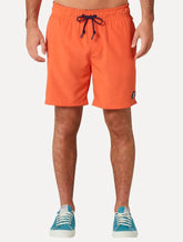 Short Original Penguin Masculino D'Água Logo Patch Laranja