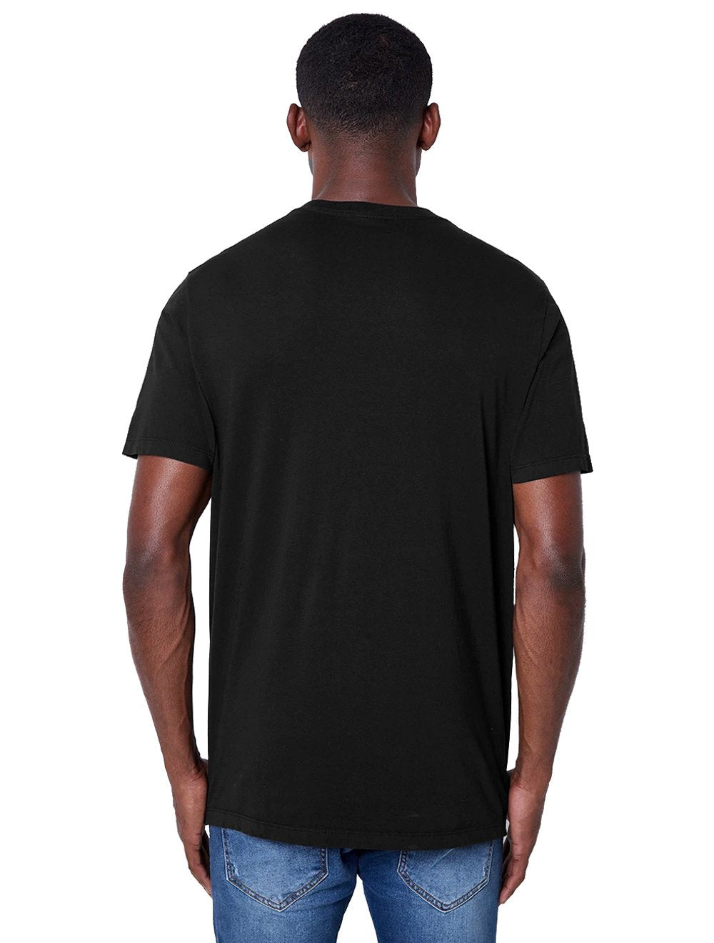 Camiseta John John Masculina Slim 3D Front Logo Preta