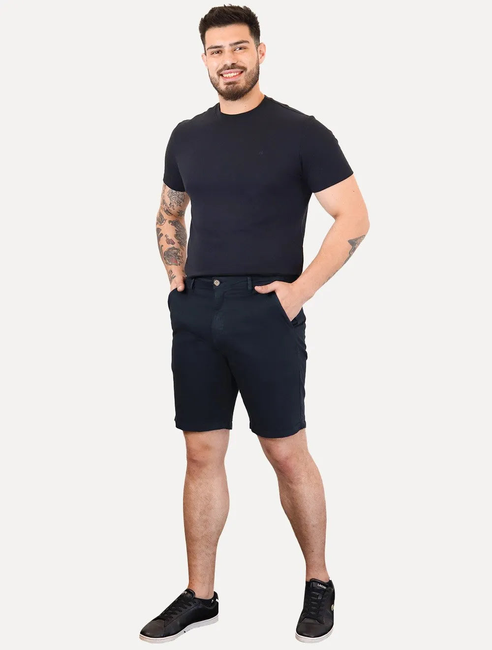 Bermuda Reserva Masculina Casual Copper Azul Marinho