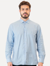 Camisa Dudalina Masculina Comfort Fit Lisa Azul Claro