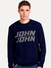 Suéter John John Masculino Regular Fit Tricot Enjoying Azul Marinho