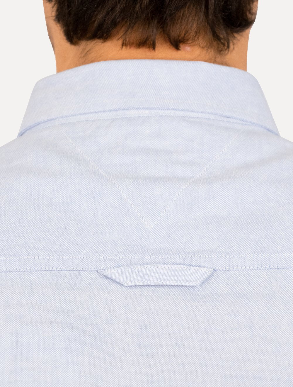 Camisa Tommy Jeans Masculina Regular Classic Oxford Pocket Azul Médio