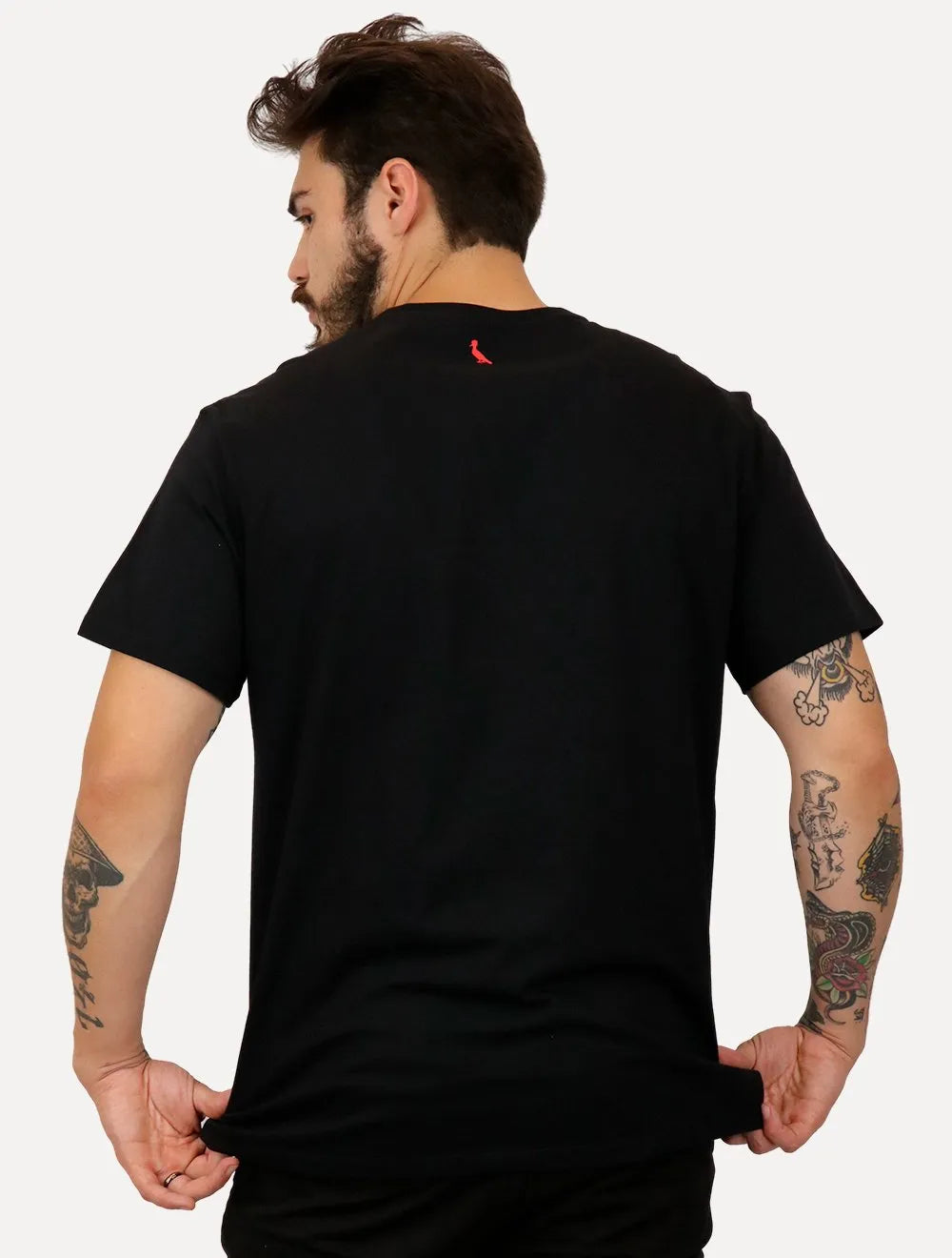 Camiseta Reserva Masculina Regular Greenk QR Code Preta