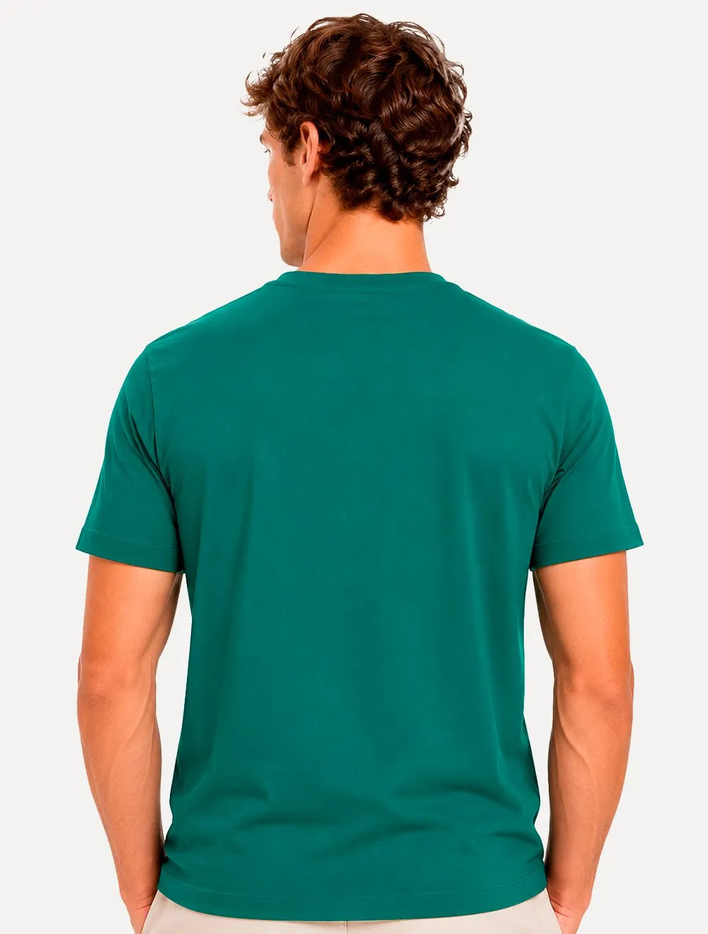Camiseta Tommy Hilfiger Masculina Essential Cotton Verde Jade