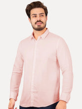 Camisa Original Penguin Masculina Regular Oxford Rosa Claro Mescla