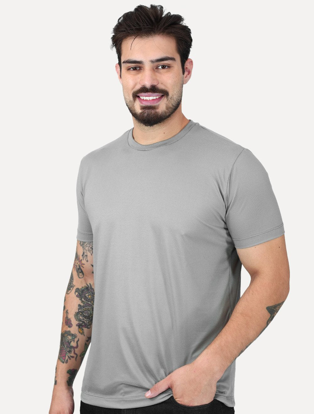 Camiseta King & Joe Travel Pack Tech Anti Odor Cinza