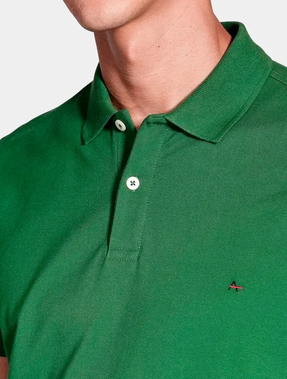 Polo Aramis Masculina Basic Piquet Verde Bandeira