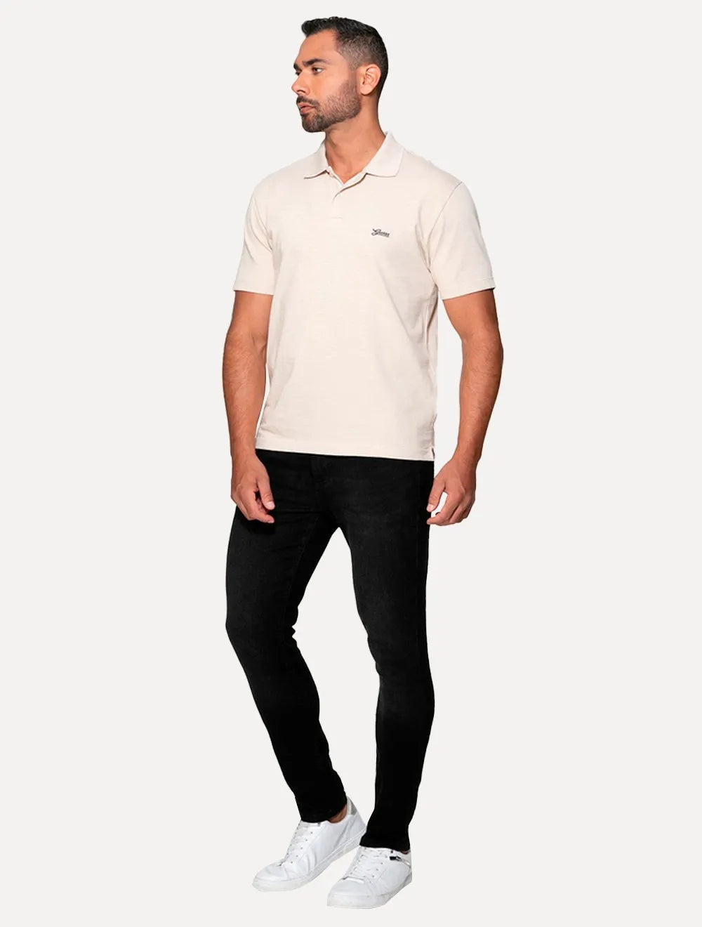 Calça Guess Jeans Masculina Skinny Jet Black Tag Preta