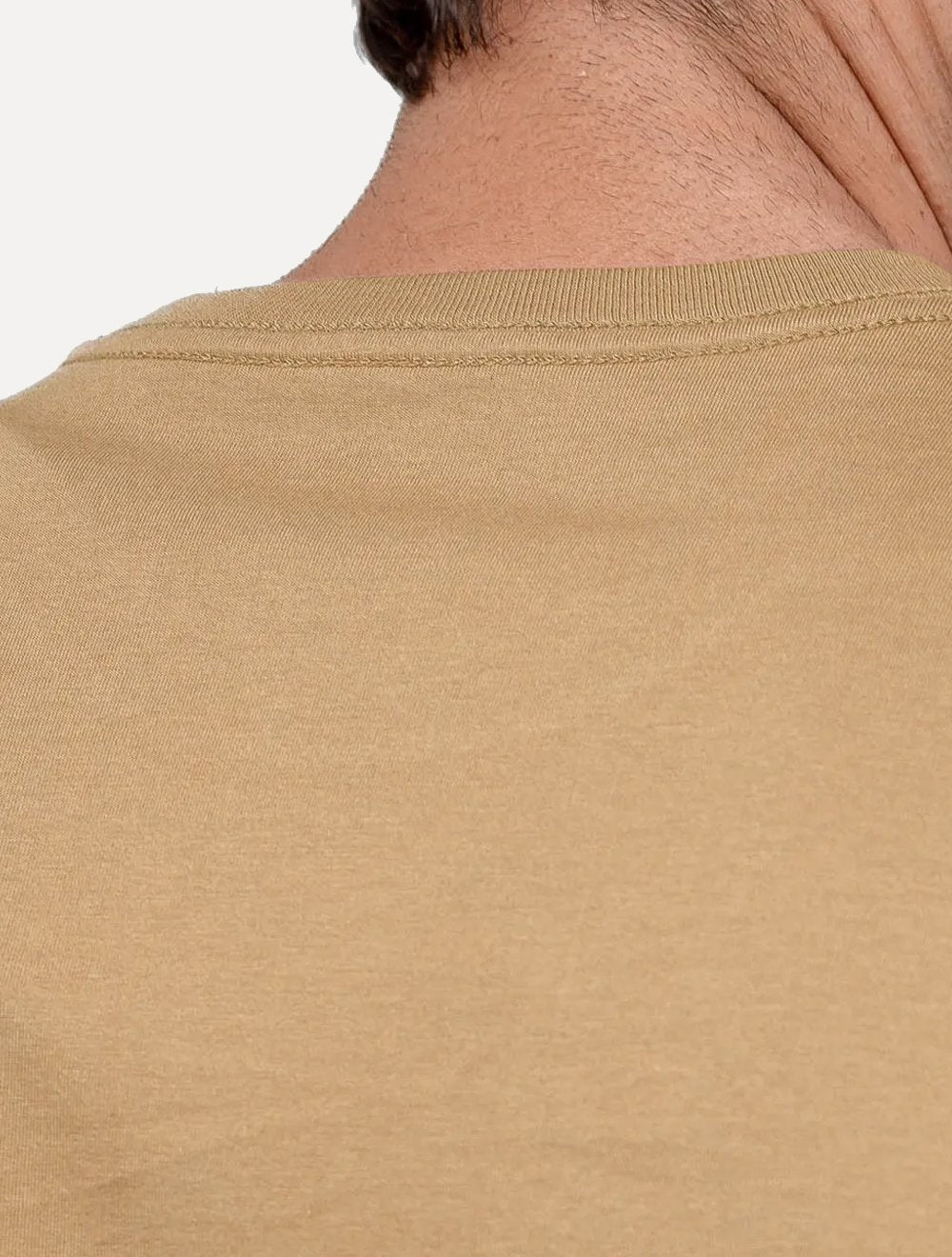 Camiseta Calvin Klein Masculina Sustainable NY Address Marrom Claro