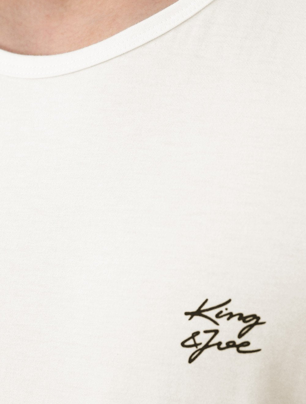 Regata King & Joe Masculina Logomania Malha Signature Off White