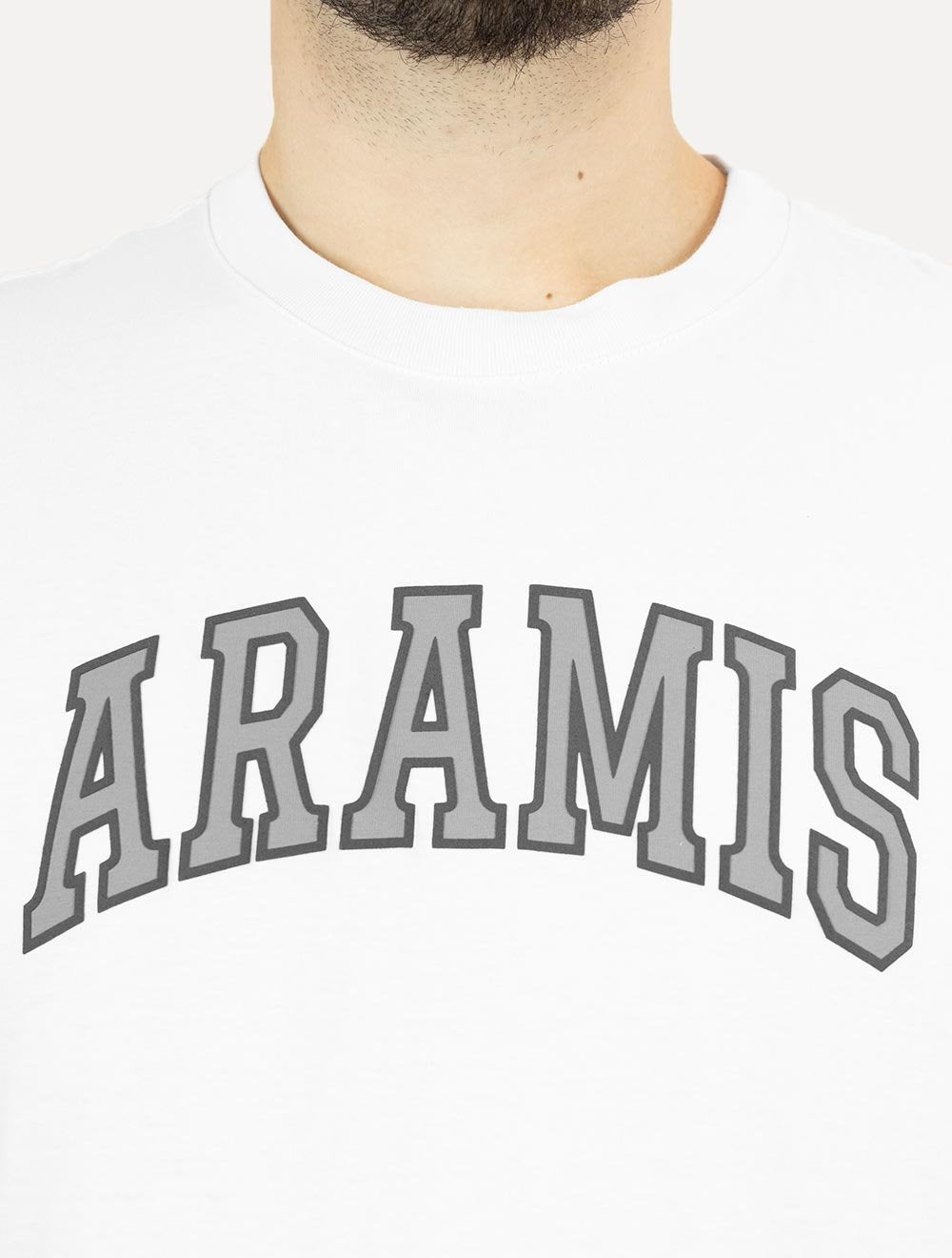 Camiseta Aramis Masculina Regular New College Branca