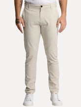 Calça King & Joe Sarja Masculina Slim Areia