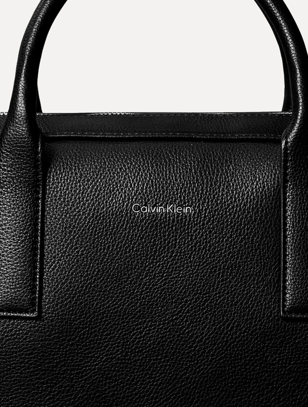 Pasta Calvin Klein Notebook CK Alça Transversal PU Preta