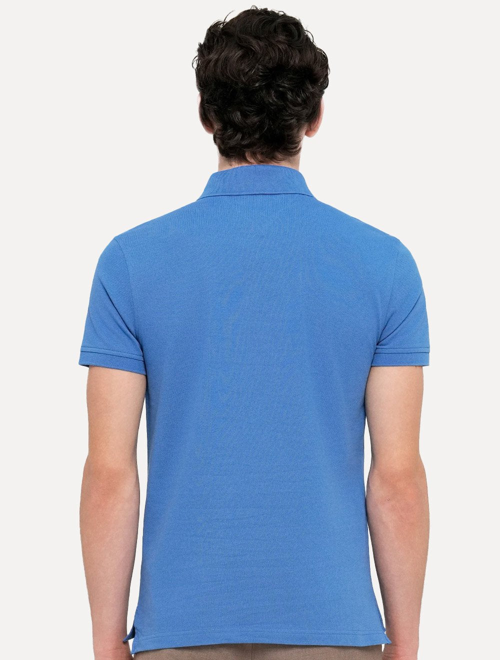 Polo Tommy Hilfiger Masculina Slim Piquet 1985 Orbit Azul