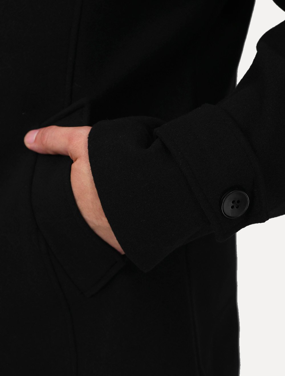 Casaco Dixen Fechamento Duplo Blazer Preto