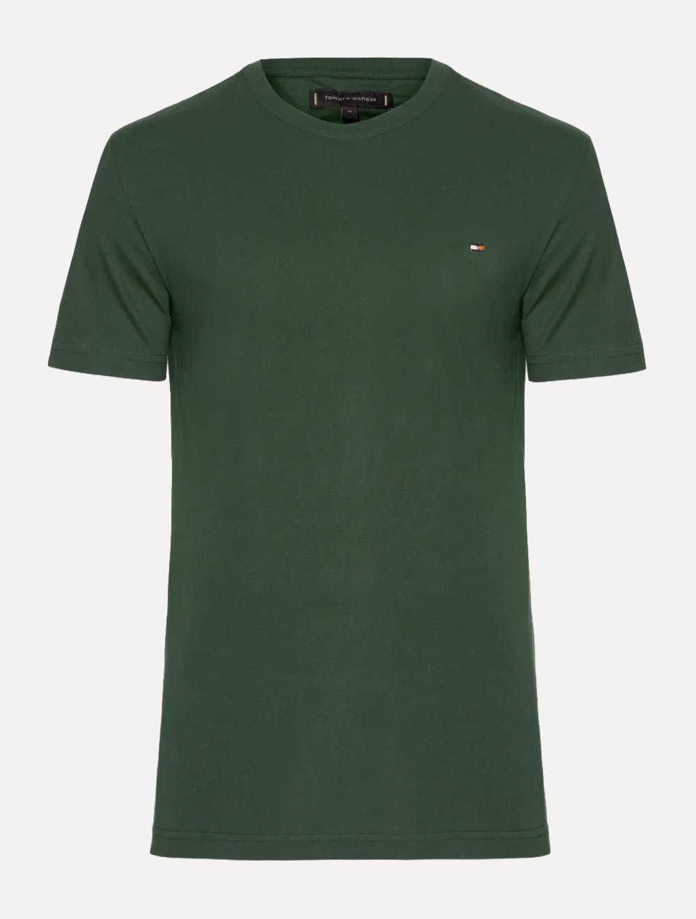 Camiseta Tommy Hilfiger Masculina Essential Cotton Verde Escuro